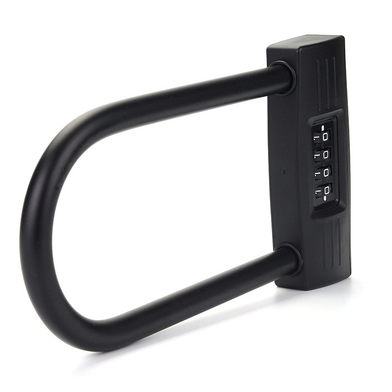 短梁玻璃门密码锁挂锁U型推拉门加长大门锁YF20708