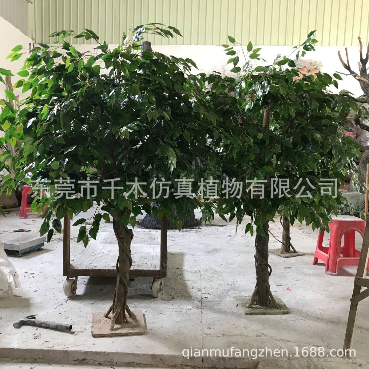 东莞仿真树厂家仿真榕树细藤摆件仿真造型榕树异形榕树盆栽景根须