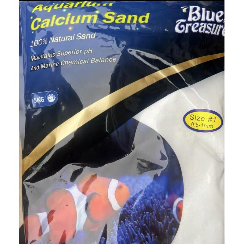 蓝色珍品海缸造景天然沙海沙菲律宾沙子珊瑚鱼缸底砂海砂珊瑚沙