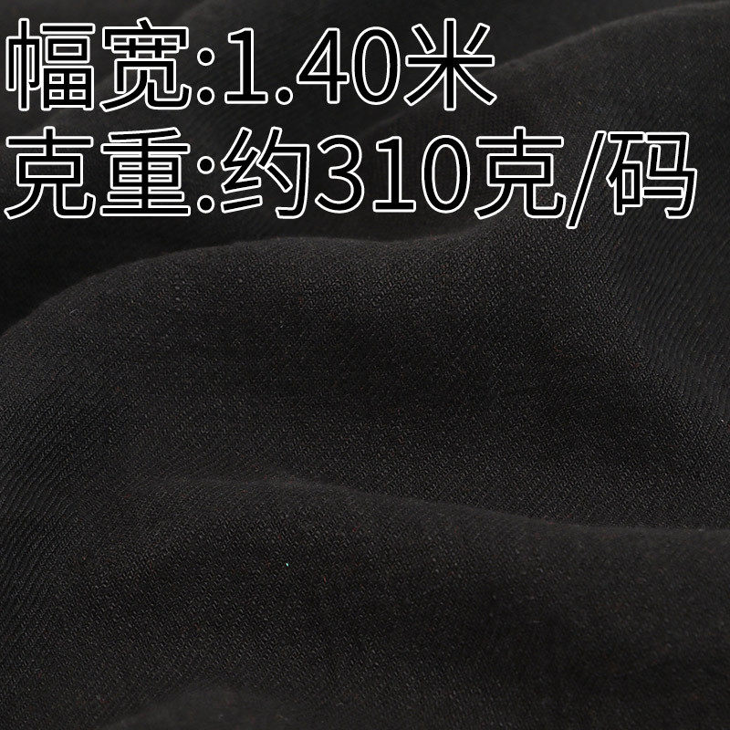 5509# 水系亚麻斜纹布 纯色厚款秋冬复古中国风 亚麻面料服装面料
