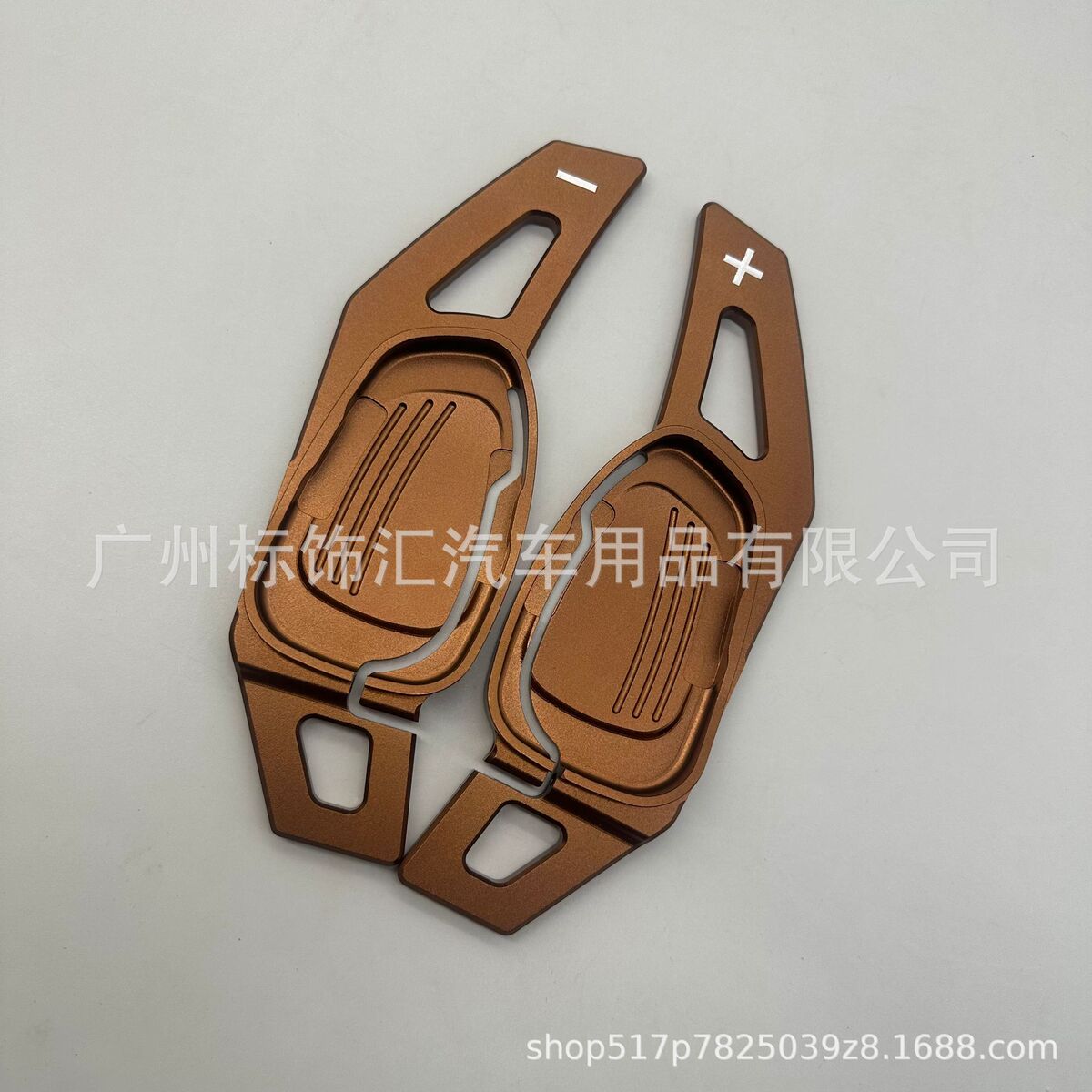热销适用于方向盘s3s6s8sq5rs5rs7：铝合金棕色换挡拨片