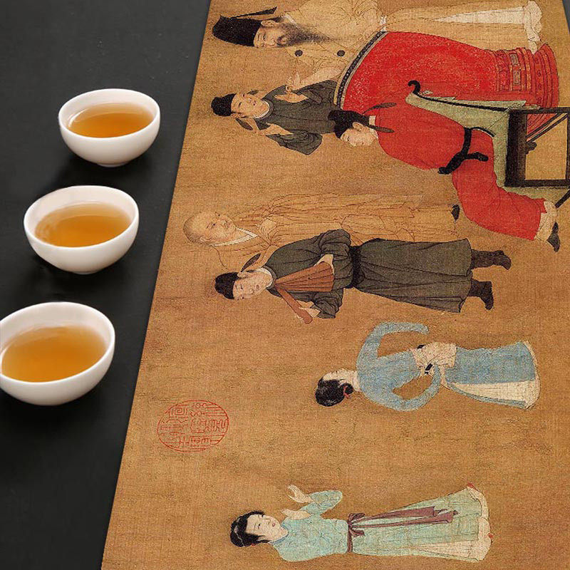 x6ro批发桌布茶布桌旗茶几麻布床旗台布中式茶桌茶席垫布盖布茶旗