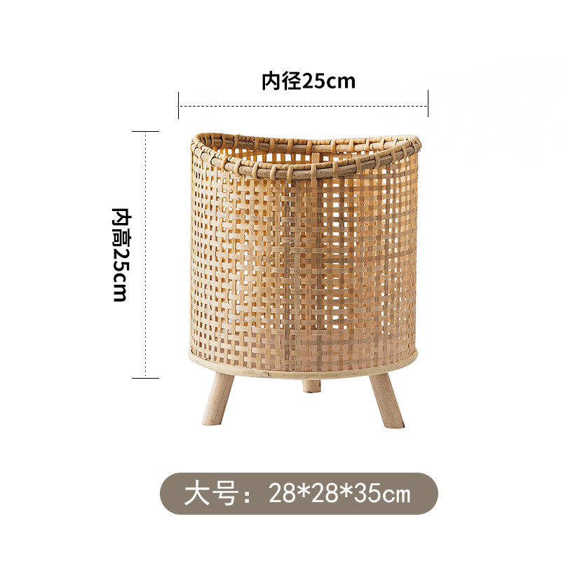 wi25批发藤编花篮花盆摆放花架客厅落地式盆景植物竹编置物架阳台