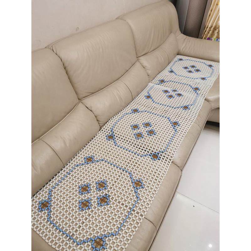 70yf简约风格贵妃椅陶瓷布艺沙发坐垫玻璃夏天凉席珠子凉椅垫定