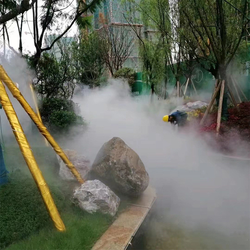 除异味降温加湿系统高压造景造雾机 车间智能全自动人造雾