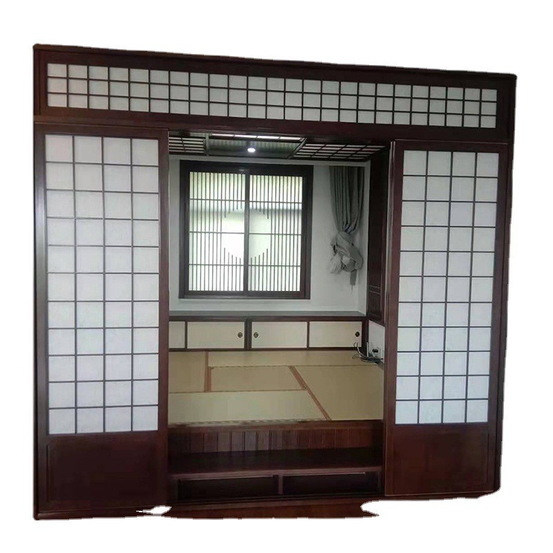 榻榻米床卧室衣柜一体儿童房落地婚床制大床民宿酒店家居阁楼实木