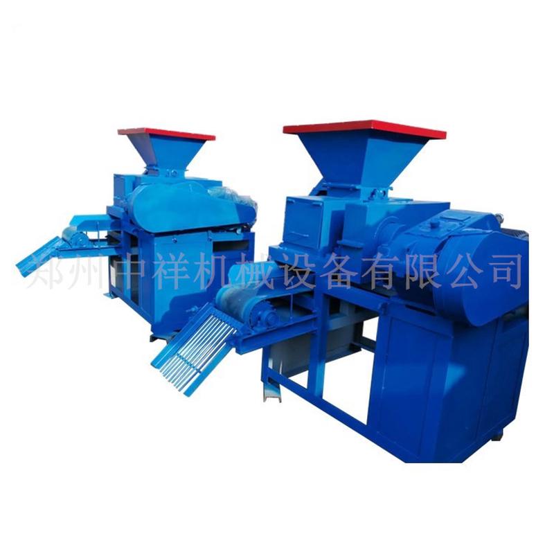热销高压碳矿粉压球机煤粉压球成型机设备对辊铁粉煤粉成型机