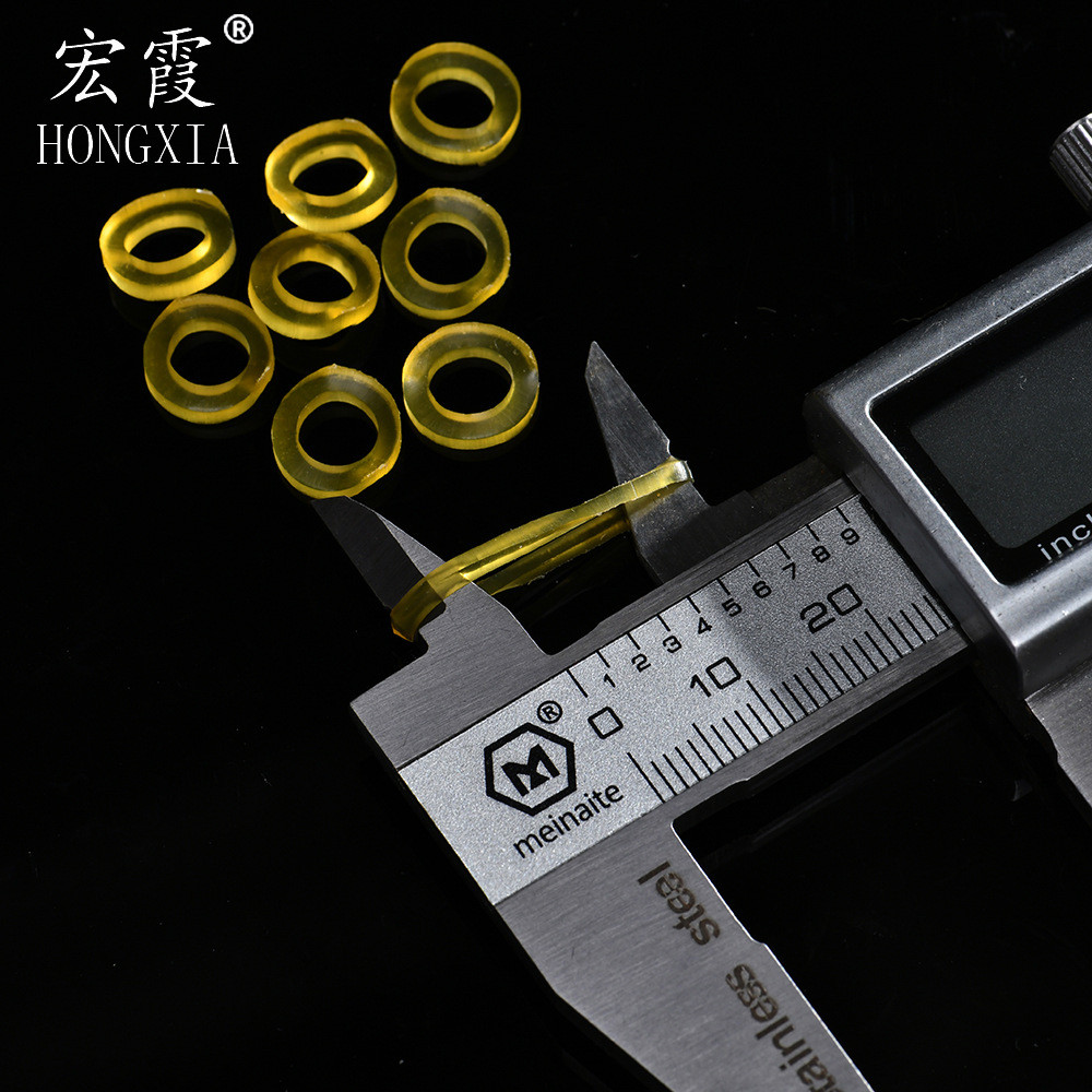 宏霞橡胶圈黄色硅胶橡皮筋高弹力厂家直销牛皮筋绑扎不融化耐高温