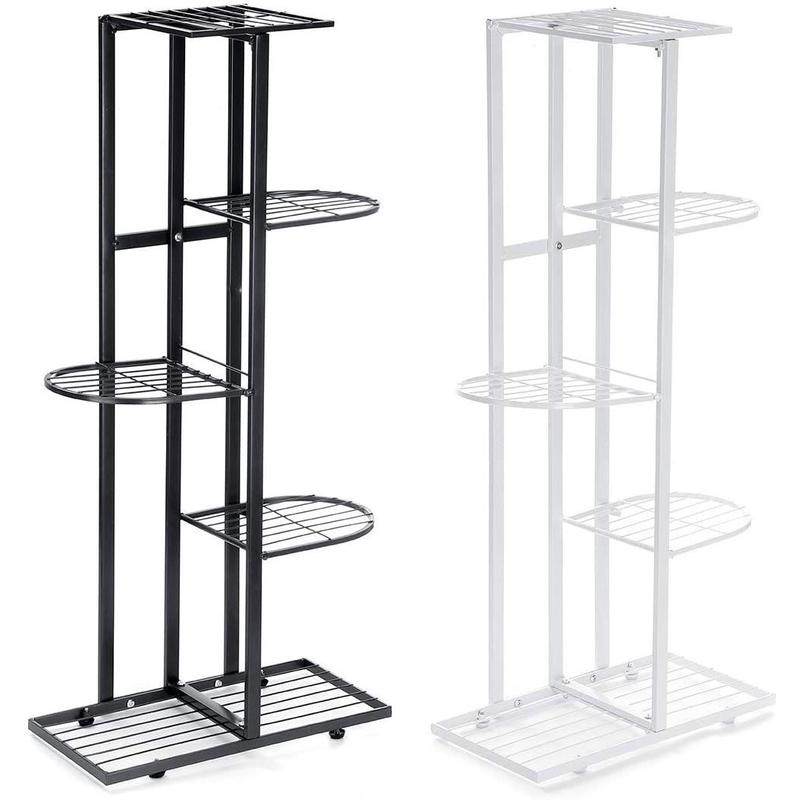 厂家批发6盆五层室内花架绿萝铁艺多层欧式展示架阳台客厅盆栽架