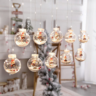 圣诞树小挂件圣诞灯装饰用品节日氛围装饰灯场景布置橱窗挂饰