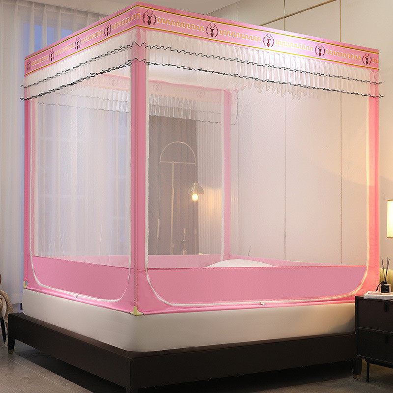 2024新款蚊帐家用150x200床笠式防摔儿童卧室全底1米5夏180x200床