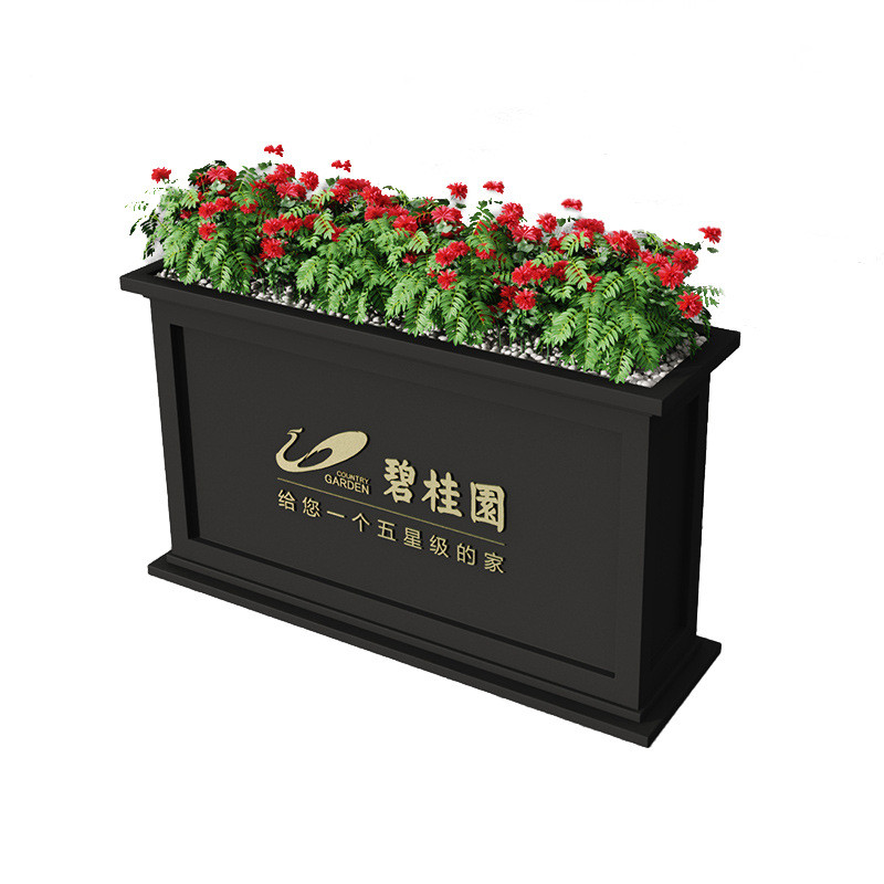 铁艺商业街组合花箱花坛售楼部户外广场外摆围栏隔断树箱户外厂家