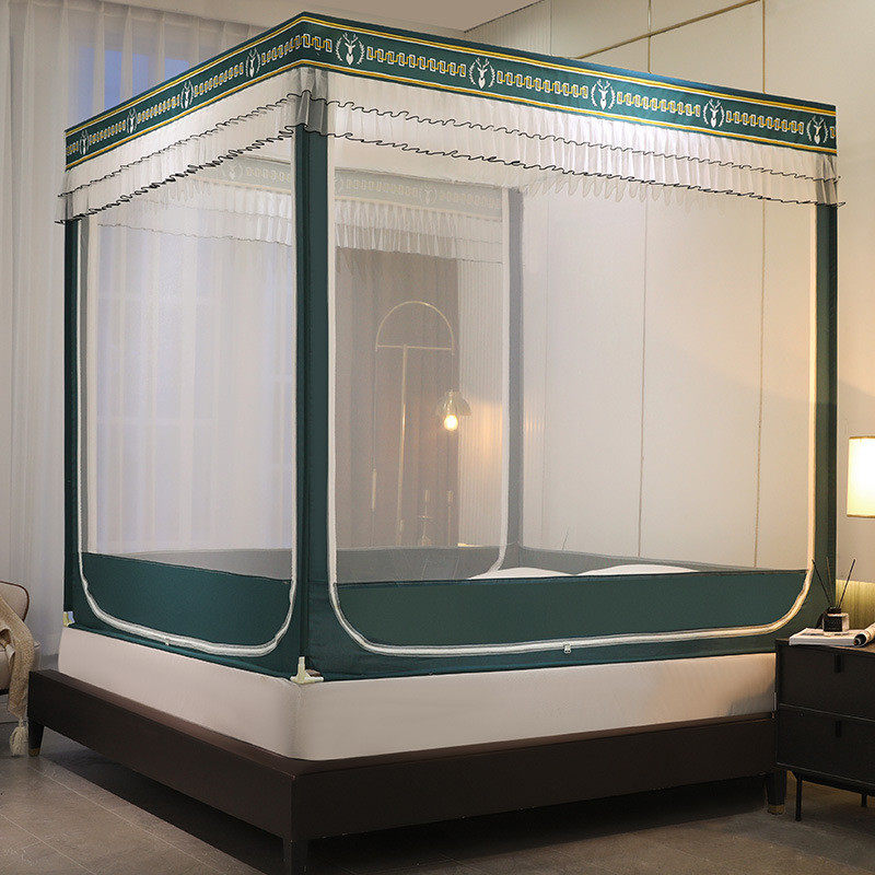 2024新款蚊帐家用150x200床笠式防摔全卧室儿童底1米5床180x200夏