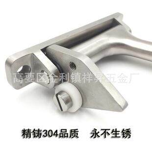 热销304不锈钢精铸重型顺位器顺序工字型器耐磨静音关门顺位器调