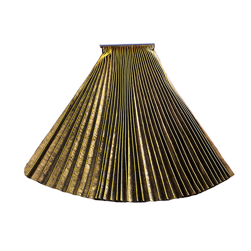 压皱裙扇型裙折皱压皱裙乱绉裙手工绉裙抓压绉直绉排折绉各种压皱