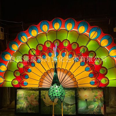 2025元宵节花灯动物造型彩灯灯会景区大型灯笼摆件户外防水可定制