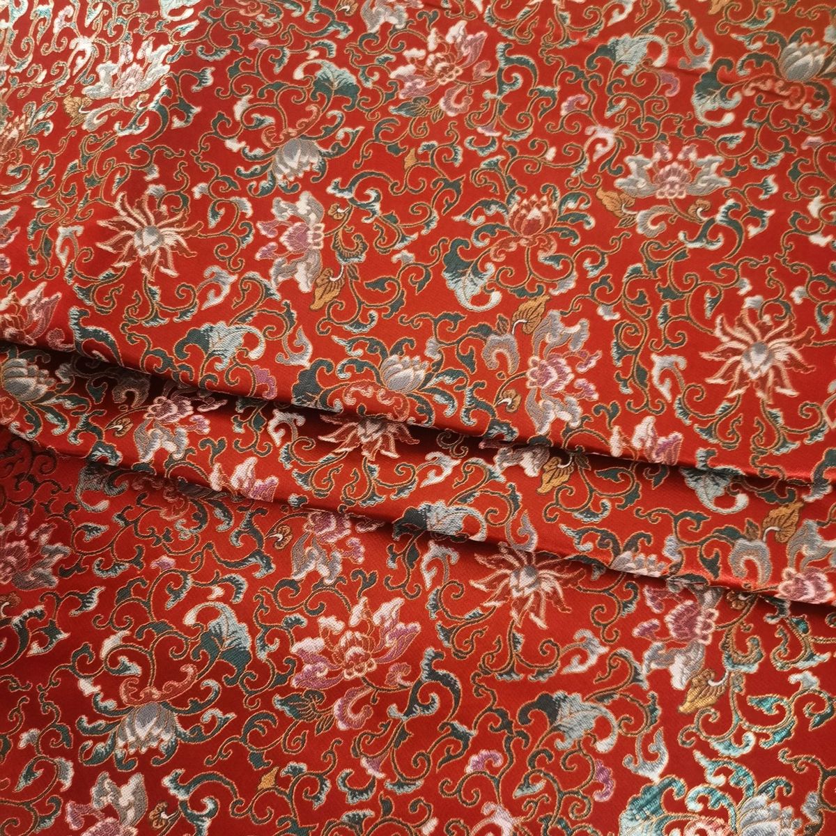 厂家直供宋锦织锦缎面料面料装帧人丝包装手包锦盒绸缎布