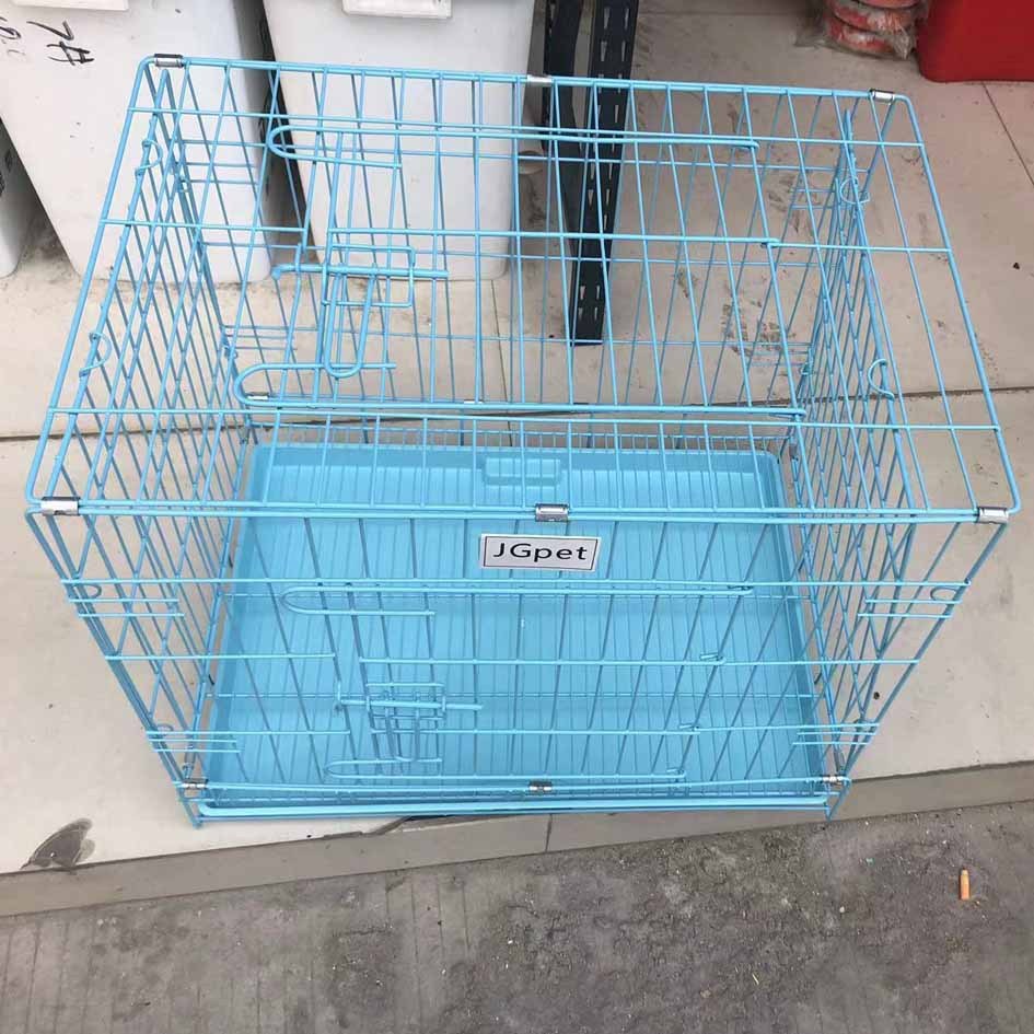 狗笼带厕所泰迪室内通用中小型犬狗笼猫笼子折叠便携宠物笼带托盘