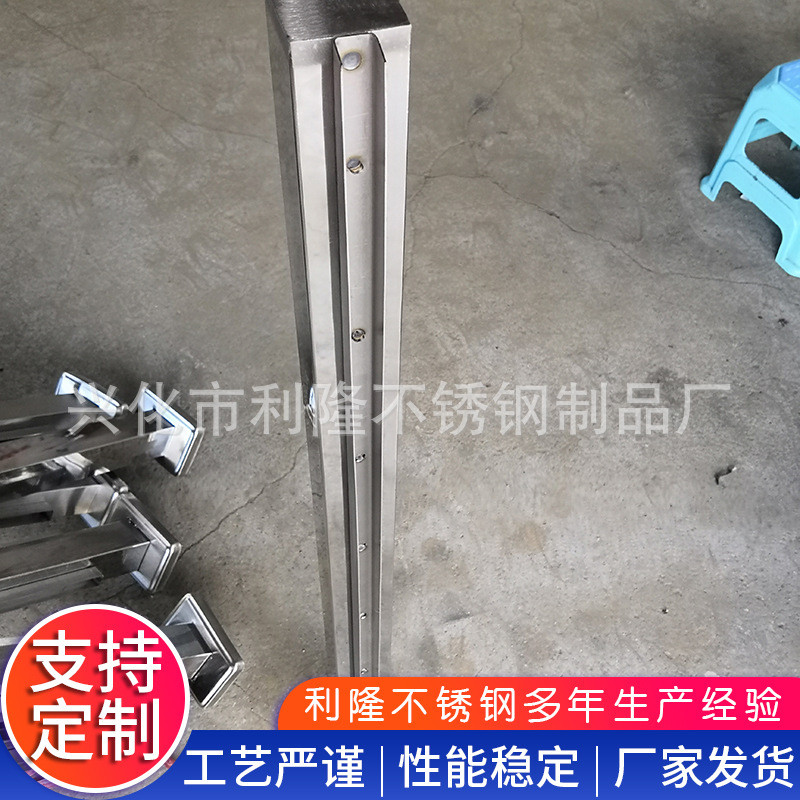 热销304不锈钢立柱栏杆楼梯阳台商场立柱扶手不锈钢工程立柱
