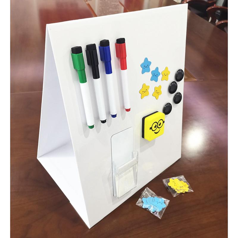 厂家现货立式折叠三脚架可擦写磁性台式留言板磁力贴白板直供秒发