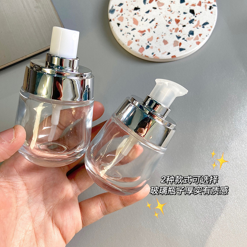 玻璃喷瓶小喷壶化妆品补水分装瓶旅行便携喷雾瓶按压式乳液空瓶子