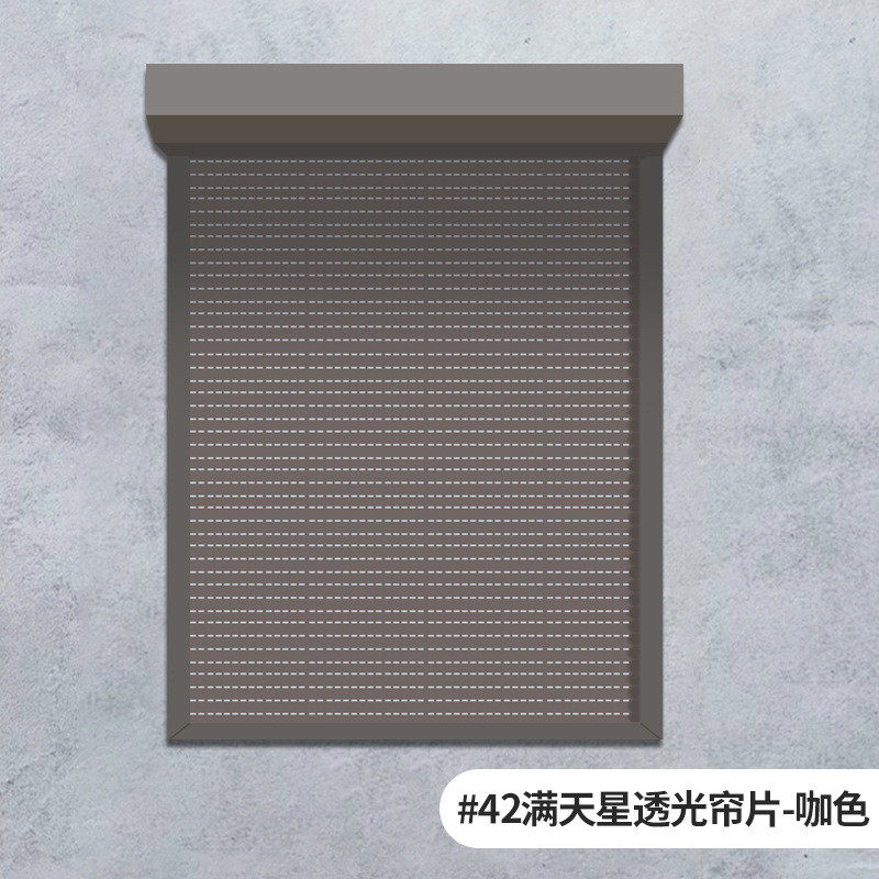 铝合金防盗卷帘窗窗卷帘百叶电动遥控升降室外遮阳隔热静音别墅