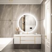 led镜 洗手间带灯触摸屏防雾 浴室镜卫生间镜子壁挂 智能挂墙