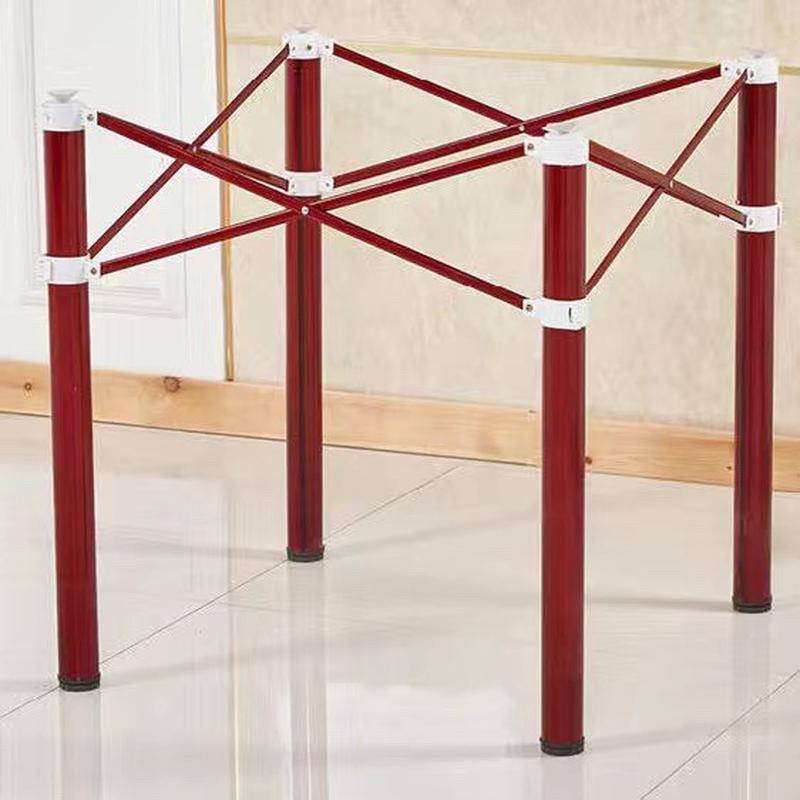 #折叠支架桌架子桌腿桌架不锈钢餐台脚加厚桌子腿圆桌腿伸缩桌脚