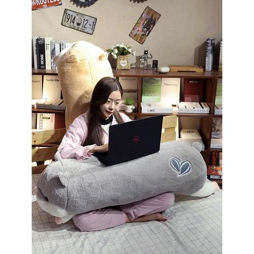 热销6B76仓鼠抱枕长条枕床上大靠背垫男生款睡觉枕头女生床头趴趴