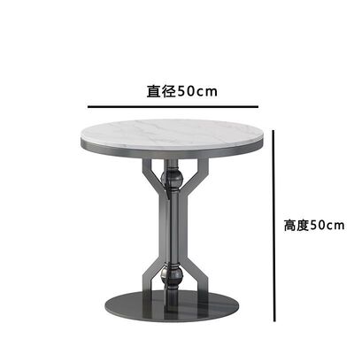 沙发边几岩卡轻奢客厅小圆桌简约角几床边桌柜创意板几阳台小茶几