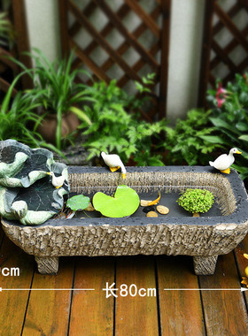 sw1c批发水系循环景观流水阳台庭院布置户外鱼池造景摆件小院仿石