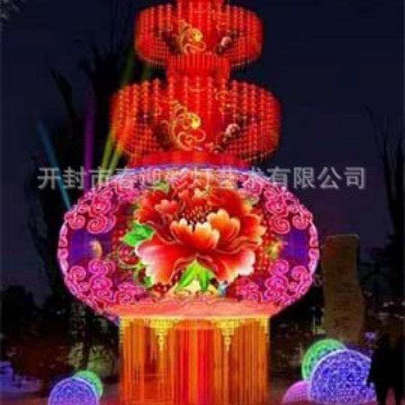 热销大型传统彩灯彩灯花灯春节元旦宵节日亮化灯笼花灯制作厂家灯
