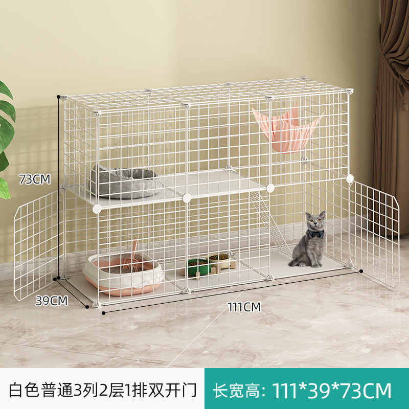 猫笼子家用一体两层猫屋带厕所室内宠物猫笼别墅幼猫猫窝猫咪用品