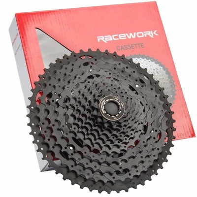 热销台产RACEWORK山地车盒装卡式飞轮101112速42465052T大齿飞轮