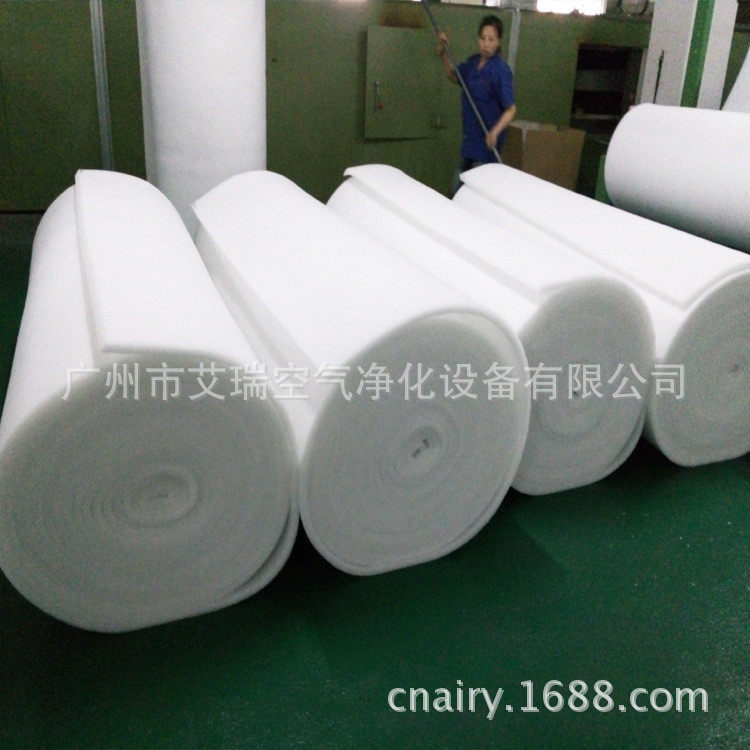 罗茨好货初效过滤棉g4白色空气过滤棉20mm源头风机进气口过滤棉