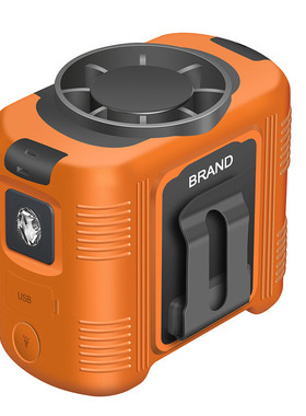 3防挂腰风扇高速大功率足容15000MA超长续航48H硅胶2025新款