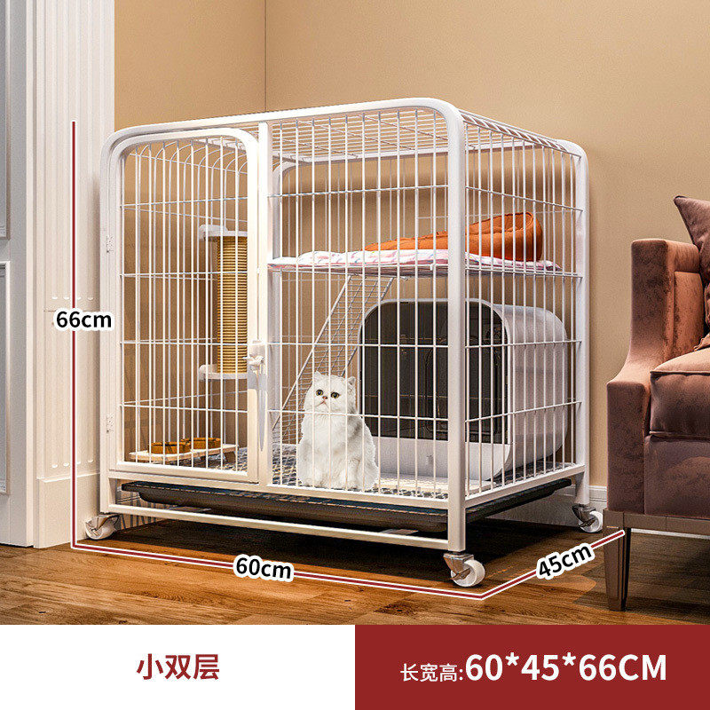 带室内超大自由空间猫笼子加粗加固加厚猫笼家用厕所小猫宠物猫舍
