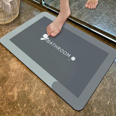 硅藻泥卫生间地垫吸水浴室脚垫门口防滑厕所厨房地毯耐脏加厚高级