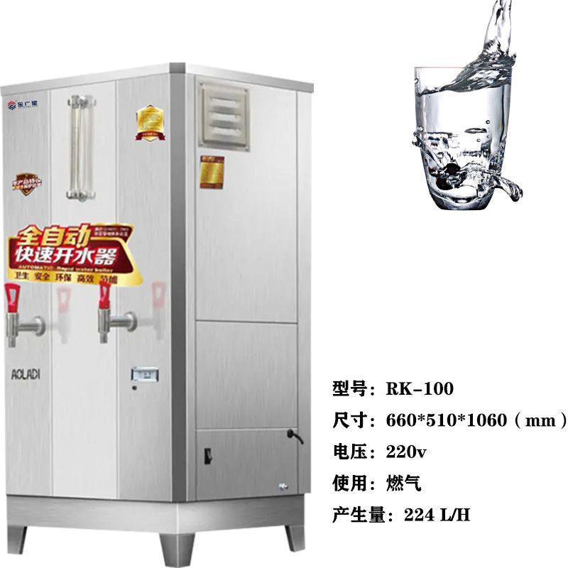 大型商用开水器大容量全自动进水开水机液化温控天燃气商用速热