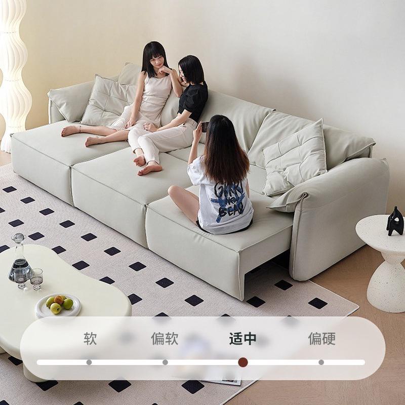 电动伸缩客厅沙发轻奢现代简约小户型沙发耳朵沙发床大象公寓定制