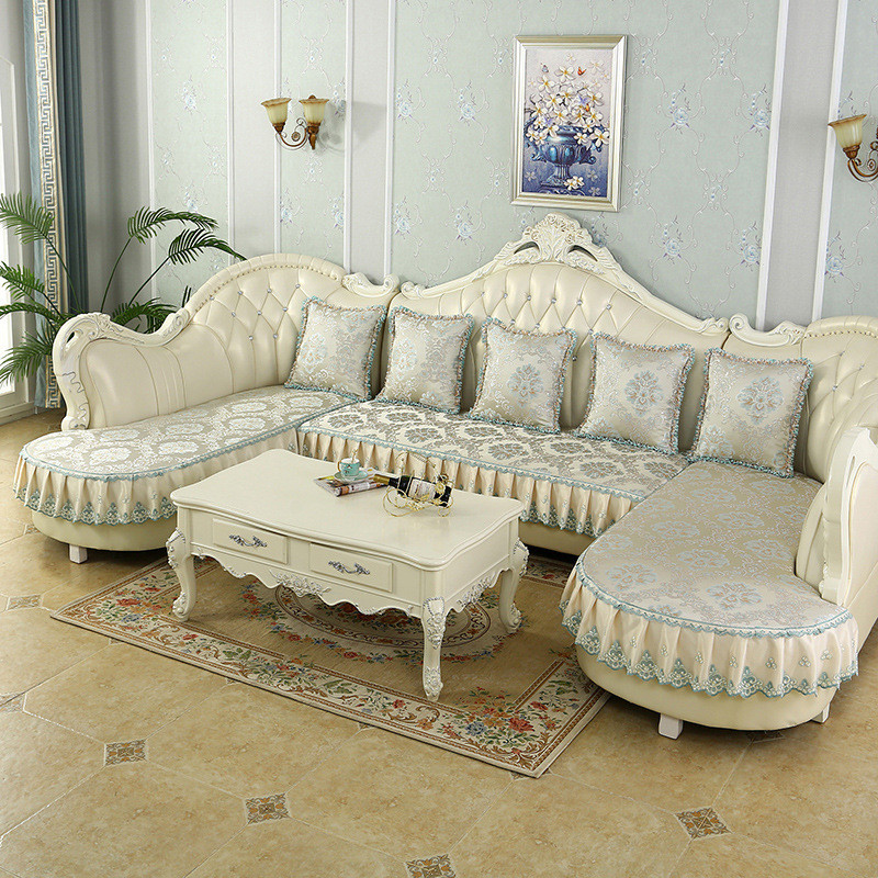 圆角欧式沙发套罩贵妃沙发垫子拐角u型批发转角弧形防滑l坐垫四季