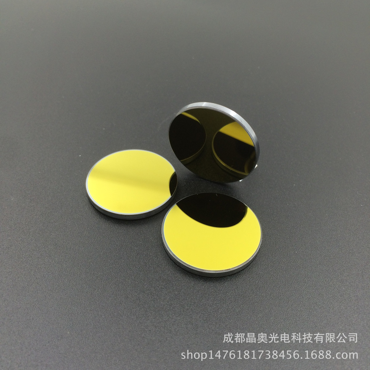 激光镜片硅镀金co2激光反射镜金属膜高反射红光15/20/25/30/38.1