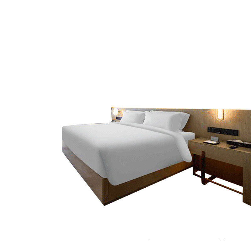 麗枫连锁酒店家具宾馆客房专用床免漆烤漆家具标全套间床源头工厂