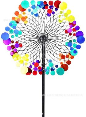 铁艺金属风车园艺庭院户外风车花园插件摆件风车金属工艺旋转