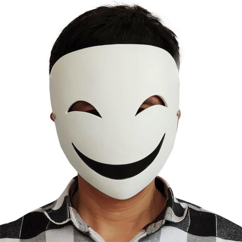 影胤小丑蛭子面具万圣节化妆舞会面罩酒吧派对道具白BLACKMEMENT