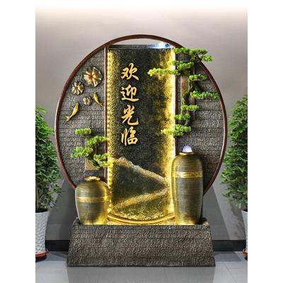 假山流水喷泉摆件入户屏风隔断大堂鱼池循环水造景户外庭院水幕墙