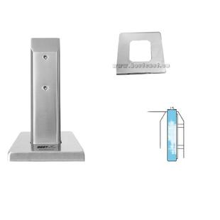 现货2205楼梯不锈钢落地玻璃夹 游泳池围栏双相玻璃夹