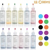 冷水染料颜料棉麻服装 色12染色扎染染料儿童成人diy套装 扎染染料