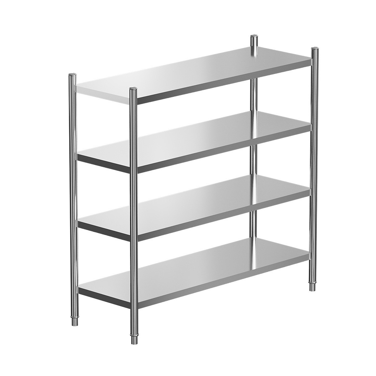 厨房置物架不锈钢加厚多层落地收纳架台面灶台储物架微波炉货架子