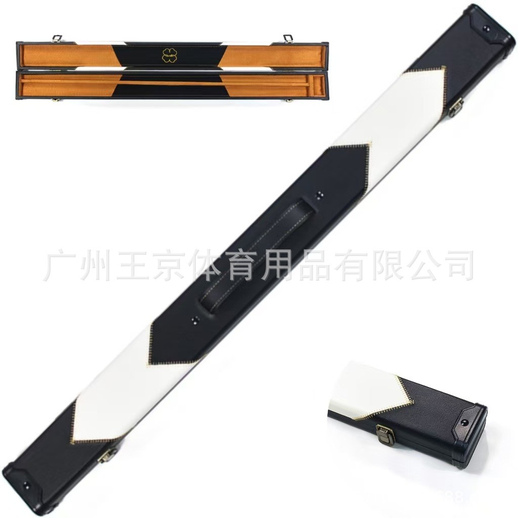 现货台球杆二分之一杆筒盒黑8九球杆杆盒美式杆盒台球杆配件收纳图片